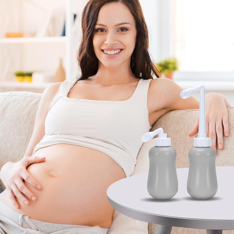 Foo Foo Peri Bottle for Postpartum Care, Postpartum Essentials, Feminine Care 12 oz Gray (Gray) - Image 4